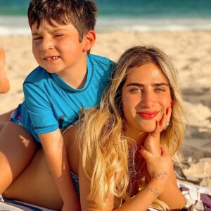 Jéssica Costa é mãe de Noah, de 5 anos, fruto do casamento com Sandro Pedroso