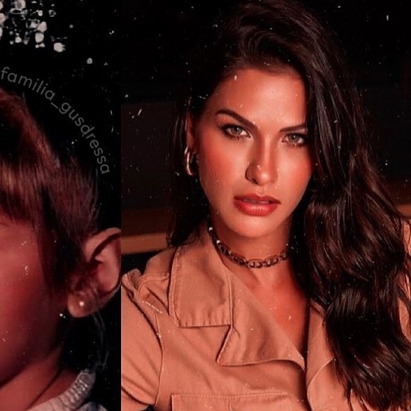 Antes e depois da fama: Andressa Suita usava franja reta e cabelo castanho claro na infância