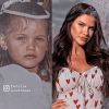 Antes e depois: Andressa Suita, de 33 anos, iniciou carreira de modelo aos 7