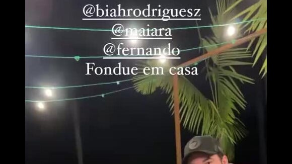 Biah Rodrigues e Sorocaba fazem noite do fondue ao lado de Fernando e Maiara