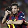 No Barcelona, Neymar forma a principal dupla de ataque do time catalão ao lado de Lionel Messi