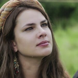 Nos próximos capítulos da novela 'Gênesis', Jacó (Miguel Coelho) e Raquel (Thais Melchior) discutem quando ela lhe cobra gravidez