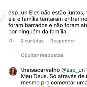 Thaisa Carvalho, apontada como namorada de Fiuk, nega que tenha sido barrada em camarim do ator