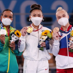 Olimpíada de Tóquio: Rebeca Andrade ficou atrás da americana Sunisa Lee e à frente da russa Angelina Melnikova