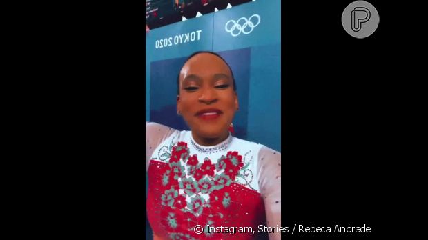Rebeca Andrade agradece apoio dos fãs em vídeo eufórico após última apresentação nas Olimpíadas de Tóquio