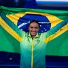 Após última apresentação nas Olimpíadas de Tóquio, Rebeca Andrade agradece carinho de fãs e famosos comentam: 'Brilhou muito'