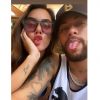 Neymar posa com Bruna Biancardi: foto postada pela influenciadora foi apagada pouco tempo depois