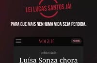 Walkyria lembra casos de artistas que foram vítimas de mensagens de ódio e pede: 'Lei Lucas Santos já'