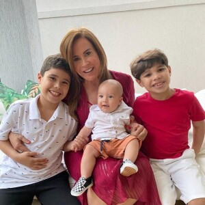 Zilu Godoi é avó de João Francisco e José Marcus Doutel, filhos de Wanessa Camargo e de Joaquim e Júlia, filhos de Camilla Camargo