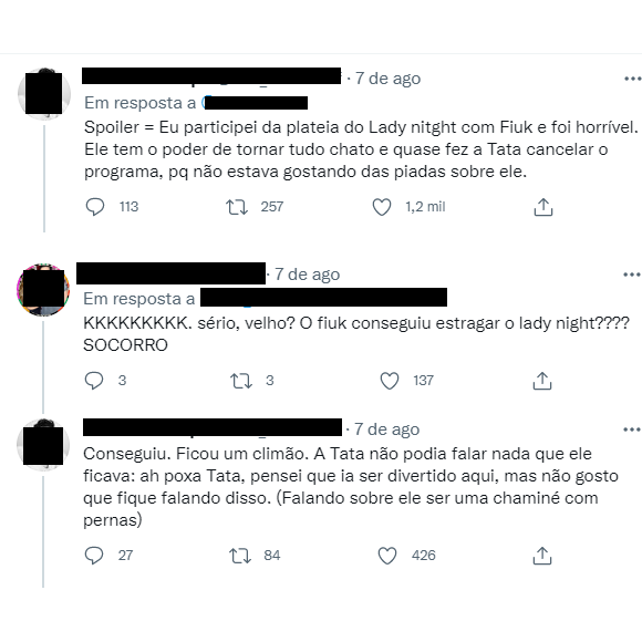 O suposto climão virou assunto porque um fã explicou que estava na plateia e disse que o constrangimento reinou na gravação