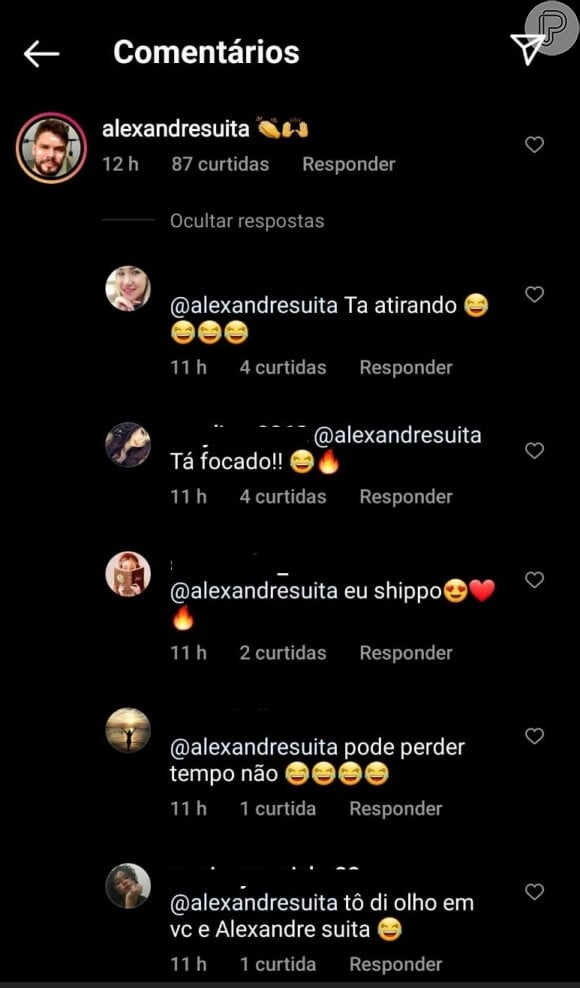 Gabi Martins recebe comentário de Alexandre Suita em foto do Instagram e fãs shipam