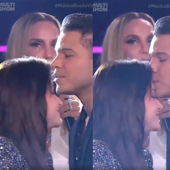 Gabi Martins ganhou beijo na testa e Tierry em show antes dos dois reatarem