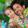 Marido de Claudia Leitte, o empresário Márcio Pedreira posou com a filha, Bela, em aniversário de 2 anos