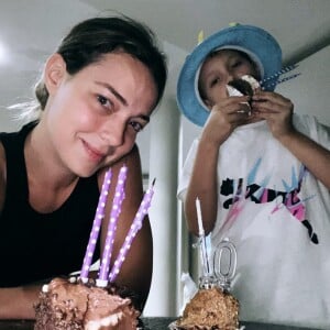 Ex de Neymar, Carol Dantas compartilhou momento da festa de 10 anos do filho mais velho, Davi Lucca