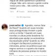 Jéssica Ellen e Rafael Zulu rebatem comentário de Aguinaldo Silva
