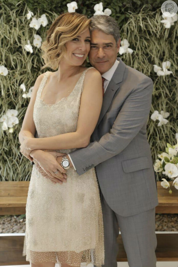William Bonner casou com a fisioterapeuta Natasha Dantas em 2018