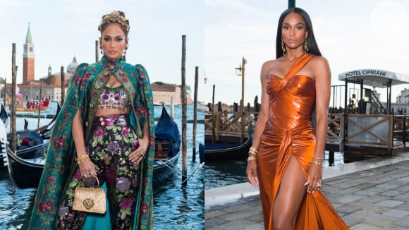 J-Lo, Ciara e mais celebs reúnem trends de Primavera-Verão em Veneza com D&G. Aos looks!