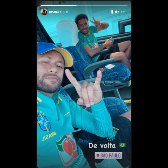 Neymar mostrou que havia retornado à São Paulo