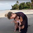 Virgínia Fonseca leva filha para a praia pela primeira vez