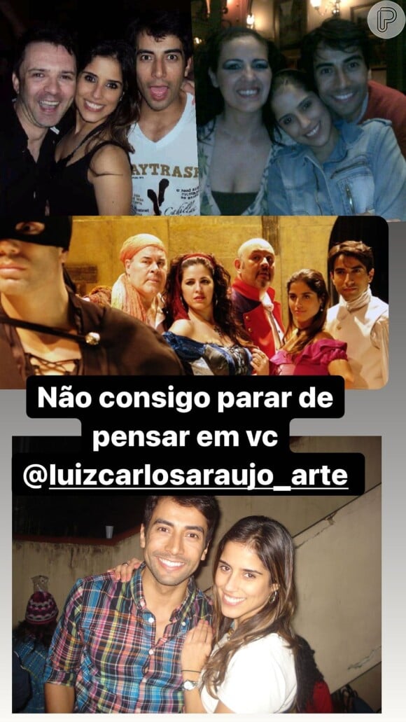 Luiz Carlos Araújo e Camilla Camargo atuaram juntos em diversas produções, incluindo a novela 'Carinha de Anjo', do SBT
