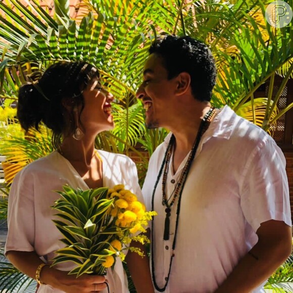 Andréia Horta e Marco Gonçalves revelaram estar casados em setembro de 2019