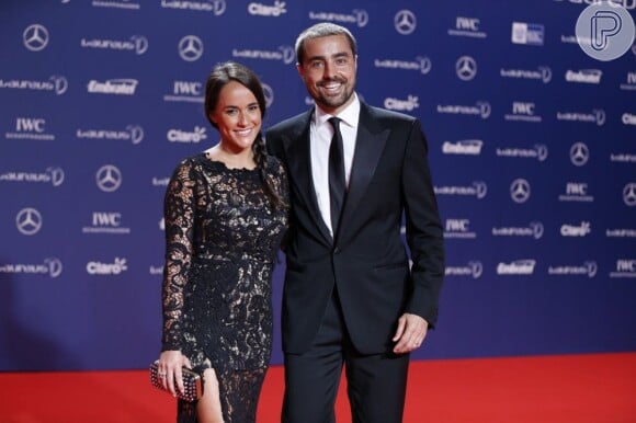 O ator Ricardo Pereira e sua mulher, Franscisca Pinto estiveram no Laureus World Sports Awards 2013