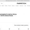 O modelo de tênis usado por Andressa Suita não está mais disponível para vendas no site Farfetch