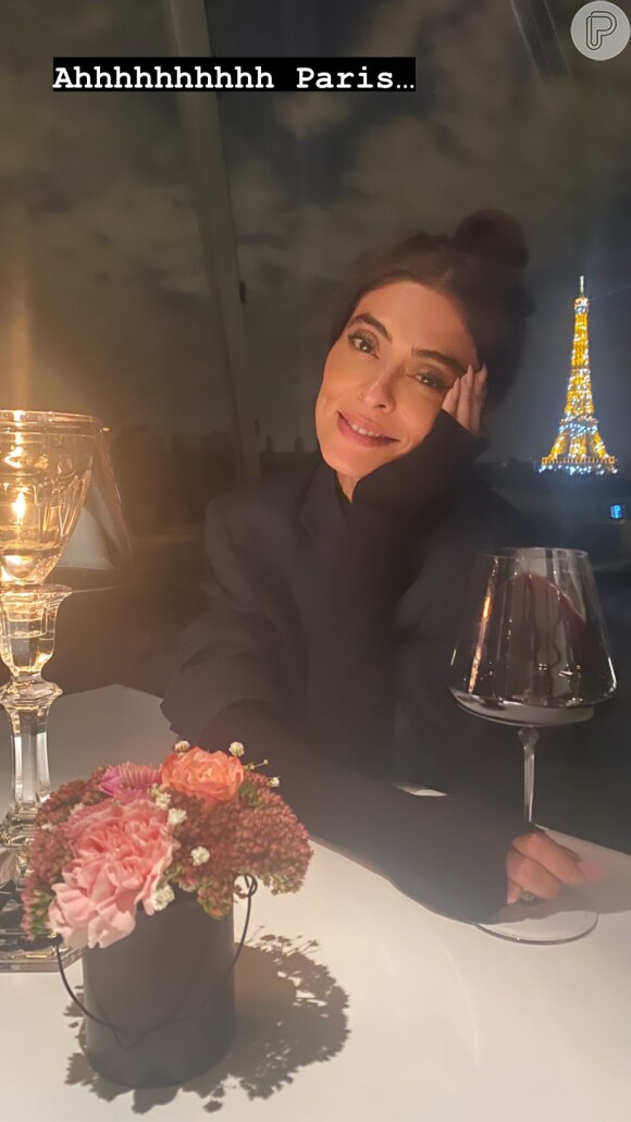 Juliana Paes está em Paris em parceria com a marca Dolce & Gabbana