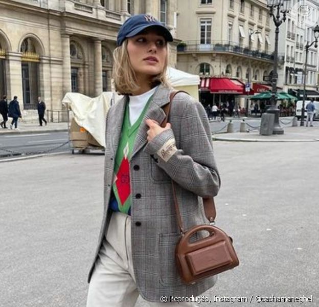 Sasha Meneghel faz parte de famosos que estão em Paris durante a Semana de Moda