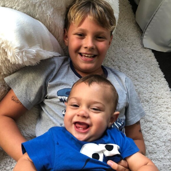 Carol Dantas é mãe de Davi Lucca, de 10 anos, e Valentin, de 2