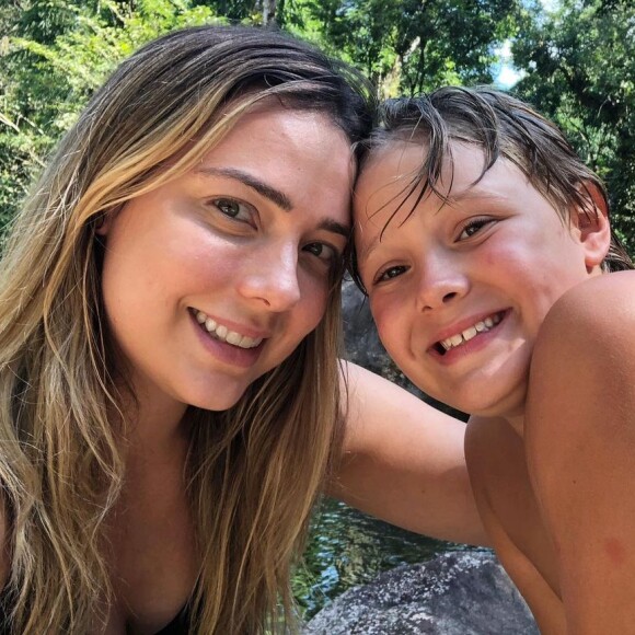 Carol Dantas contou que o filho Davi Lucca está feliz por estar mais perto do pai