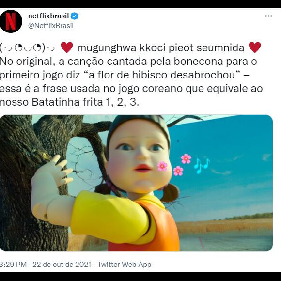 Netflix revela tradução livre de frase que foi associada a 'Batatinha frita 1, 2, 3' em 'Round 6'