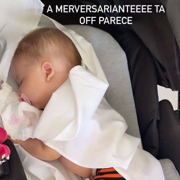 Virgínia Fonseca mostrou a filha dormindo antes da comemoração