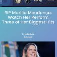 Billboard destacou apresentações de Marília Mendonça