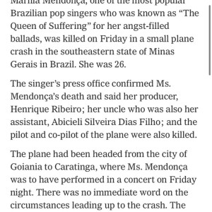 The New York Times chamou Marília Mendonça de Rainha da Sofrência