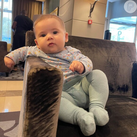 Maria Alice Fonseca, filha de Virginia e Zé Felipe, tem cinco meses