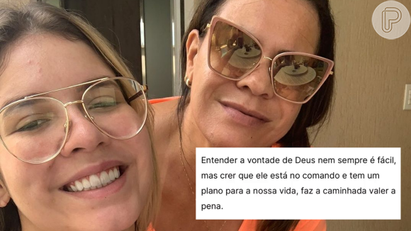 Ruth Moreira, mãe de Marília Mendonça, compartilhou mensagens sobre fé