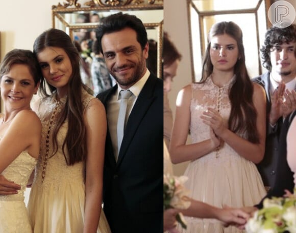Foto Verdades Secretas Angel Camila Queiroz Usou Vestido Com Renda No Casamento De Alex