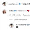 Anitta chamou Bruno Montaleone de 'gato'