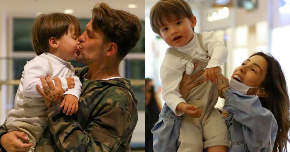 Saulo Poncio Beija O Filho Mais Velho E Gabi Brandt Brinca Com Davi Em Passeio Fotos Purepeople