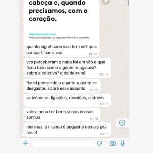 Maraisa compartilhou print do grupo que tinha com Marília Mendonça e sua irmã, Maiara, no 1º mês após a morte da amiga: 'Te amo'