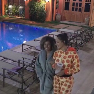 Vídeo citado por noivo de Sthe Matos ao anunciar fim do noivado era de confissão da peoa para Aline em 'A Fazenda 13', sobre carícias na piscina com Dynho Alves