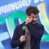 Bruno Gagliasso chora durante participação no 'Domingão do Faustão': 'Edu é o personagem da minha vida'