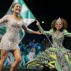 Claudia Leitte sambou muito durante a festa de lançamento do CD das Escolas de Samba do Rio de Janeiro para o Carnaval 2015
