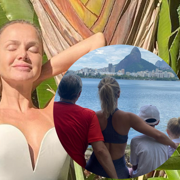 Eliana dividiu com os seguidores uma foto da família durante viagem para o Rio de Janeiro