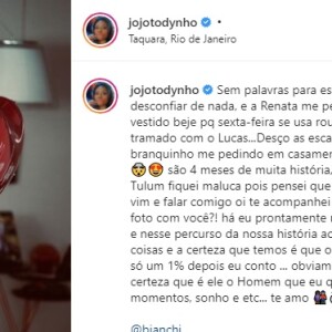 Jojo Todynho e Lucas Souza estão juntos há quatro meses