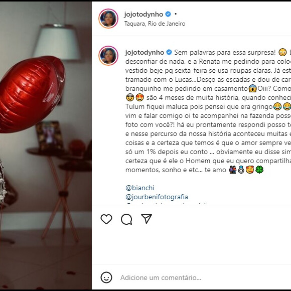 Jojo Todynho e Lucas Souza estão juntos há quatro meses