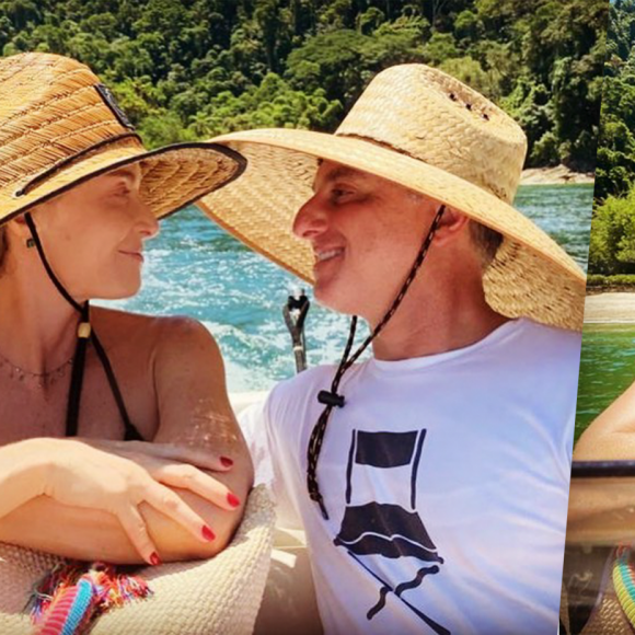 Angélica e Luciano Huck em clima de romance neste fim de ano