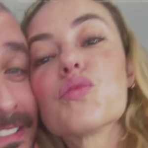 Paolla Oliveira e Diogo Nogueira: clima de romance em vídeo publicado pelo sambista