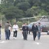 Neymar chega de helicóptero para participar de tarde de autógrafos em um shopping de Campinas, SP, em 14 de março de 2013